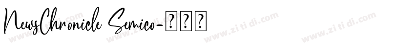 NewsChronicle Semico字体转换
